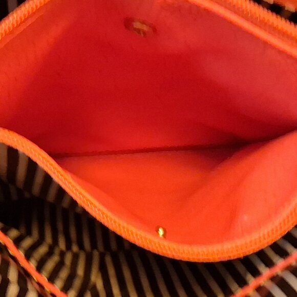 Charming Charlie Tangerine Crossbody/Shoulder Bag Dual Zippers & Snap Closure - Picture 5 of 12